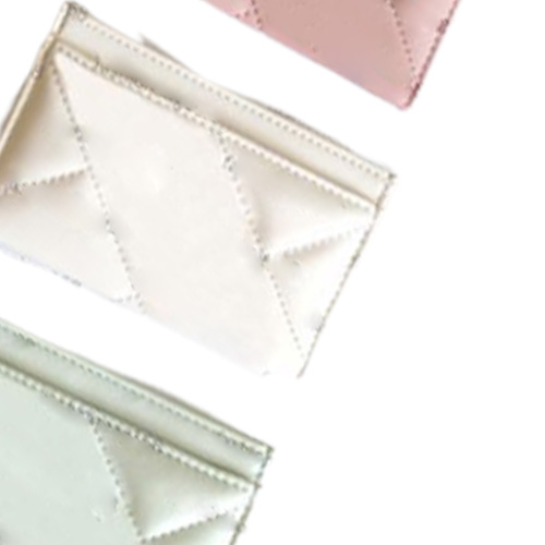 Whole Desinger Fashion Women -Card Holders oryginalne skórzane pikowana siatka mini portfel Purse3706397
