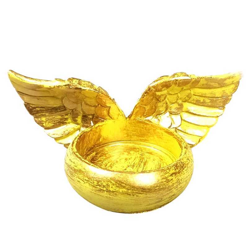 Angel Wings Candle Holder Harts Statue Home Decoration Bön Candlestick Gift HKD230825