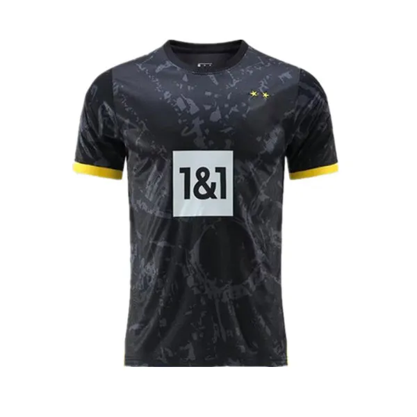 Dortmund 23 24 Soccer Jerseys Brandt Bellingham Adeyemi 110: e Black Haller Football Shirt Schlotterbeck Neongelb Hummels Sabitzer Men barn Black Special Kit All