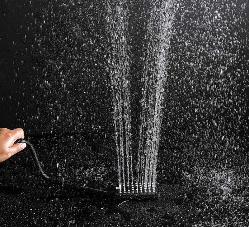 Pommeau de douche à main économie d'eau noir salle de bain buse de pluie aérateur haute pression portable HKD230825 HKD230825