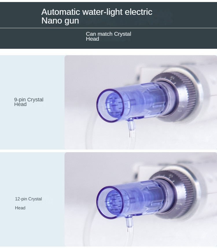 Nano Microcristal Importador Instrumento de Hidratação de Microagulhas Pistola de Beleza Salão de Beleza Instrumento de Microagulhas Elétrico Importador de Mesoterapia Beleza Auto-batente