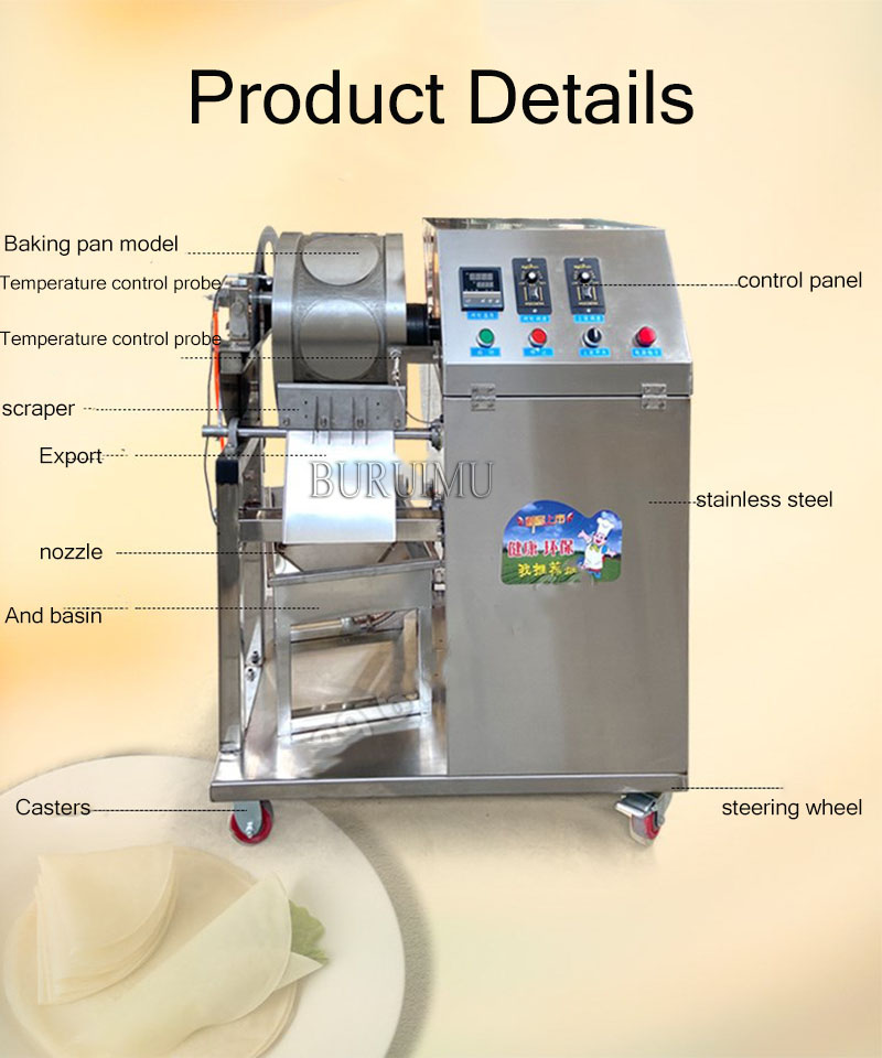 Lewiao High Outport Automatic Automatic Roast Cake Machine Machine Spring Spring Roll Maching