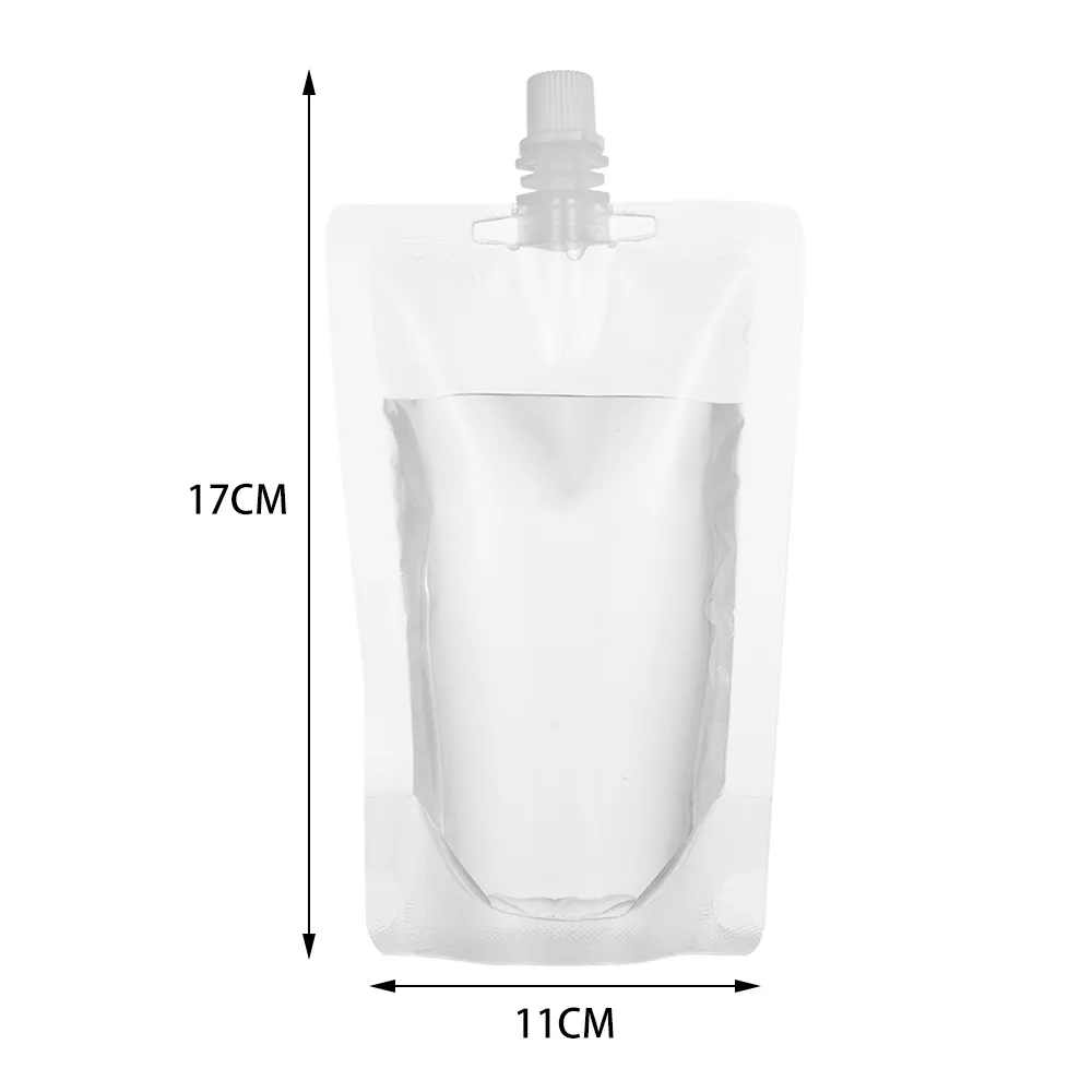 Waterflessen 250 ml Stand-up plastic drankverpakkingszak Uitloopzakje voor sap Melk Koffie Drank Vloeistof Verpakkingstas