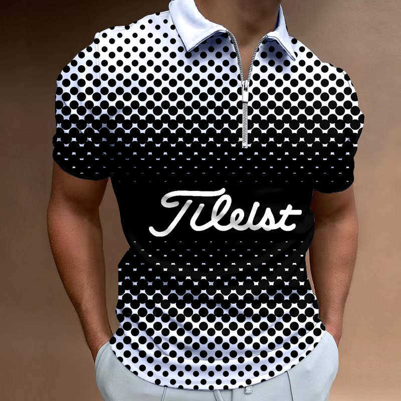 Verano Corea Golf Hot Men's New Polo Shirts Polo transpirable de alta calidad Tops de manga corta Ropa de ocio Camiseta para hombre HKD230825