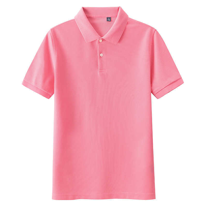 Été hommes polos coton respirant solide décontracté simple mince manches courtes vêtements de travail hauts mode unisexe sport golf blouses HKD230825