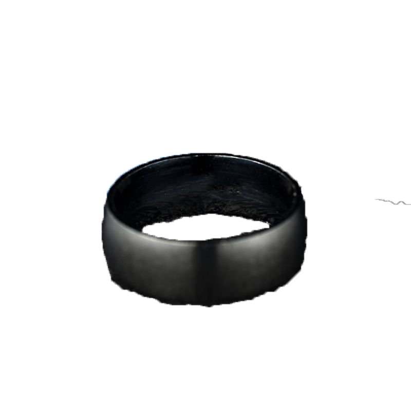 Fashion Black Titanium Ring Men Matte voltooide klassieke verloving Anel sieradenringen voor mannelijke feest trouwringen7866204