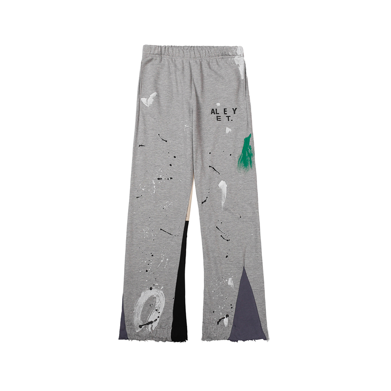 Дизайнерские беговые брюки мужские буквы печатные брюки хлопчатобу