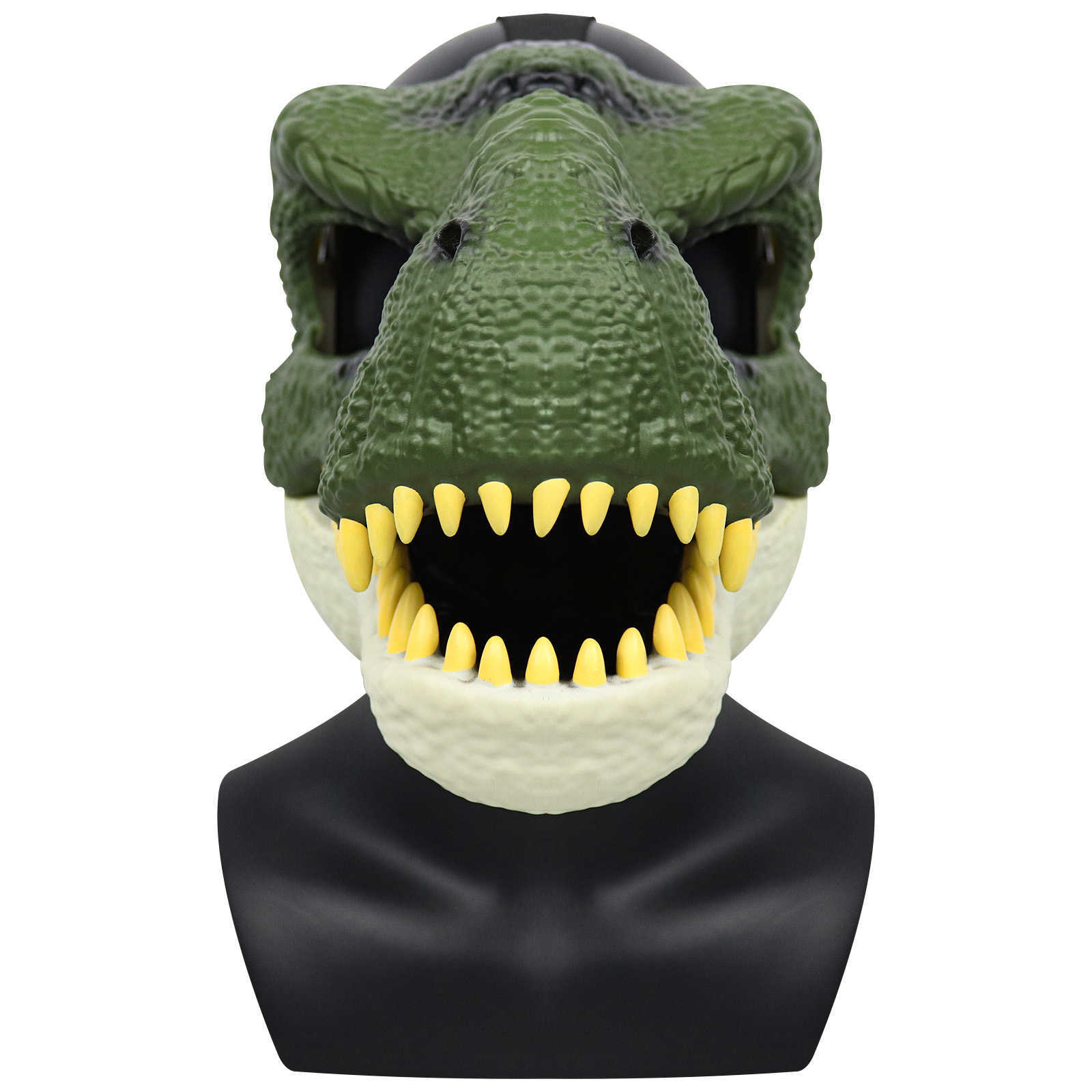 3D Dinosaurus Masker Levensechte Raptor Dino Bewegende Kaak Dinosaurus Masker Hoge Kwaliteit PVC Hoofddeksels Halloween Kinderen Speelgoed Carnaval Cadeau HKD230825 HKD230825