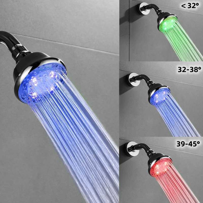 1/3 Modes de pulvérisation pomme de douche à main romantique LED changement de couleur automatique pomme de douche rotative à 360 degrés accessoires de salle de bain HKD230825 HKD230825