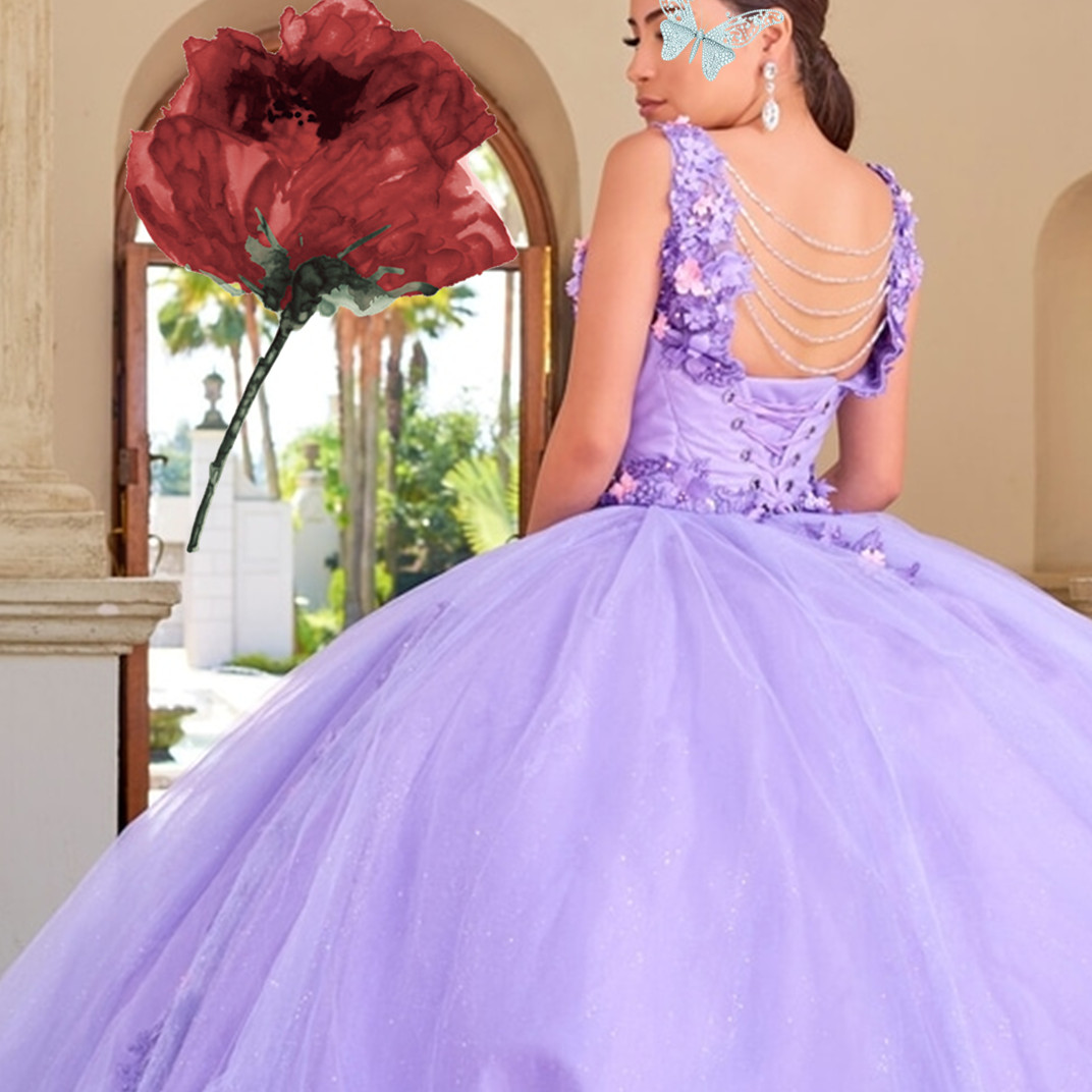 Pink Quinceanera Dresses Flowers Sweetheart Sweet 15 Girls Princess Dress Vestidos De Prom Ball Gowns