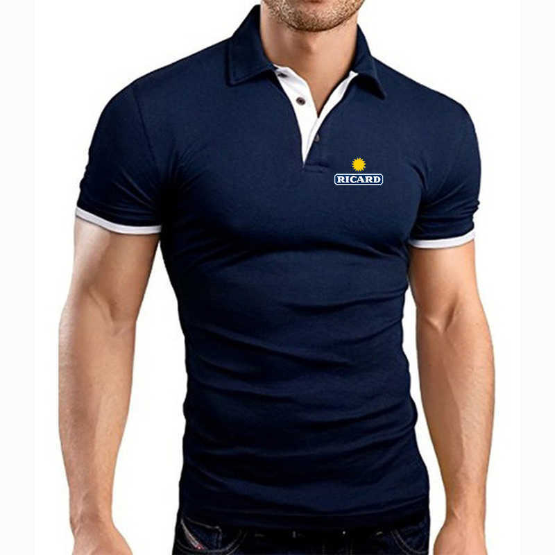 RICARD nueva marca de verano Casual transpirable Polo camisa de manga corta para hombres camisa de negocios diseño de moda Tops camisetas ropa HKD230825