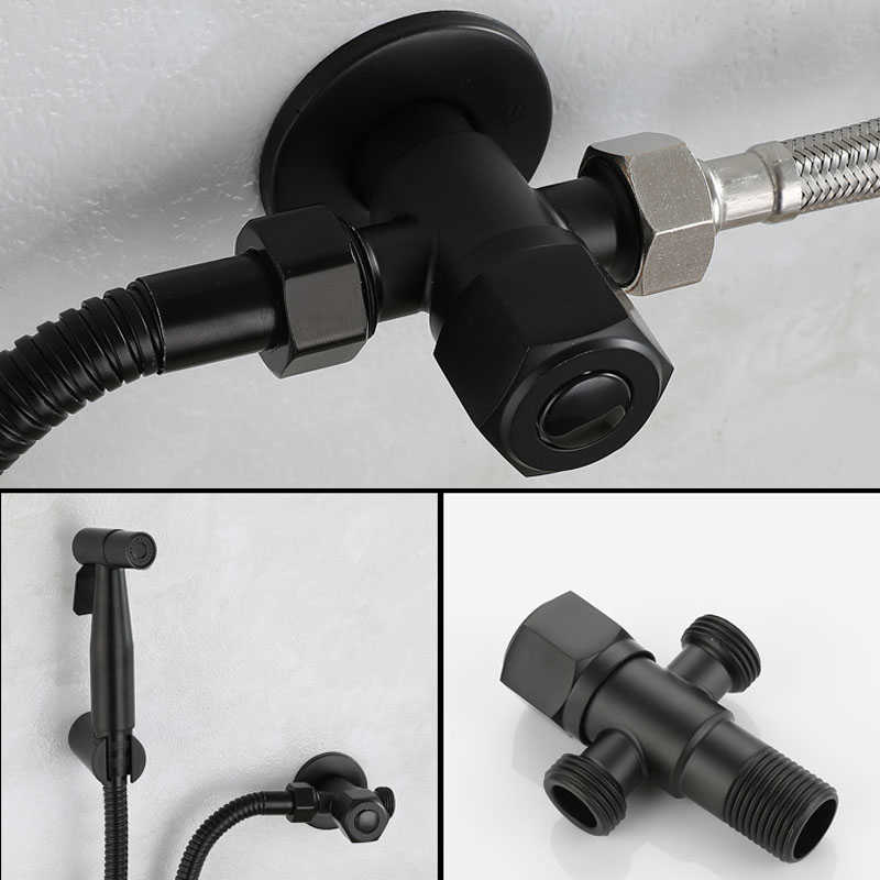 Pulverizador de torneira de bidê de banheiro portátil de aço inoxidável conjunto de pistola de bidê de banheiro autolimpante cabeça de chuveiro HKD230825 HKD230825