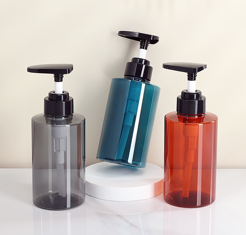 バスウォッシュシャワーのバスツール300ml 500mlプラスチック空のボトルシャンプーヘアコンディショナー詰め替え可能なペットシャワージェル石鹸ボトル