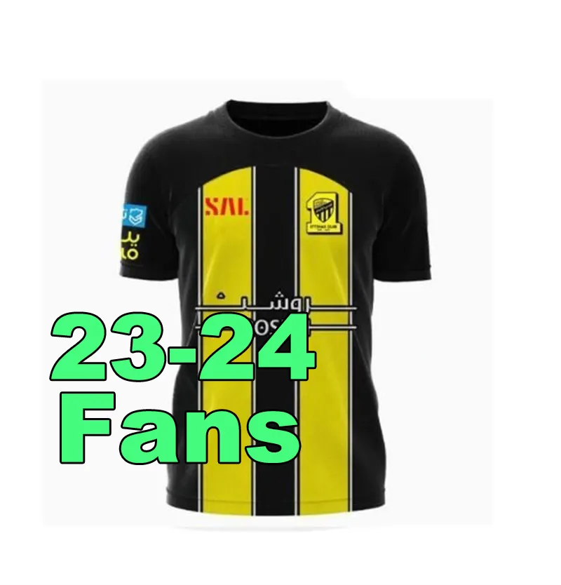 23 24 Al Nassr FC soccer Jerseys Ronaldo CR7 Otavio mane Home yellow away Football shiirt NEYMAR JR LAPORTE Fans Player Saudi Arabia Version jersey