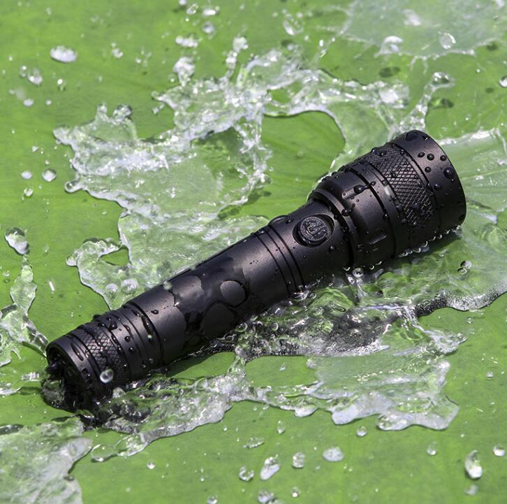 Waterproof Portable Tactical Flashlights LED Torch Light Clip USB Rechargeable Aluminum Flashlight Powerful T6 Lamp Lighting For Cycling Camping Hiking