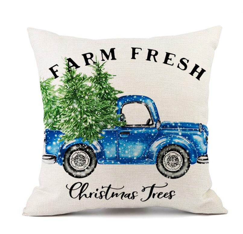 Christmas Throw Pillow Cover 45 * 45cm Holiday Red Plaid Decoration Sofa, Living Room Pillow Cushion Drop Dh0Zi