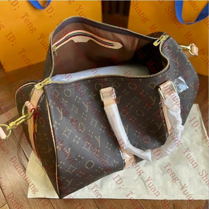 Designer travel bags Shoulder Bags Men women Large tote Original Brand Fashion Handbags 60 Cm Big real soft Leather Travelling Handbag Crossbody Messenger Bag
