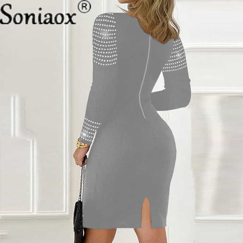 Macacões femininos macacão moda sexy diamante manga longa vestido nightclub festa outono inverno senhoras bodysuit mulheres irregular rua magro envoltório hip saia t230825