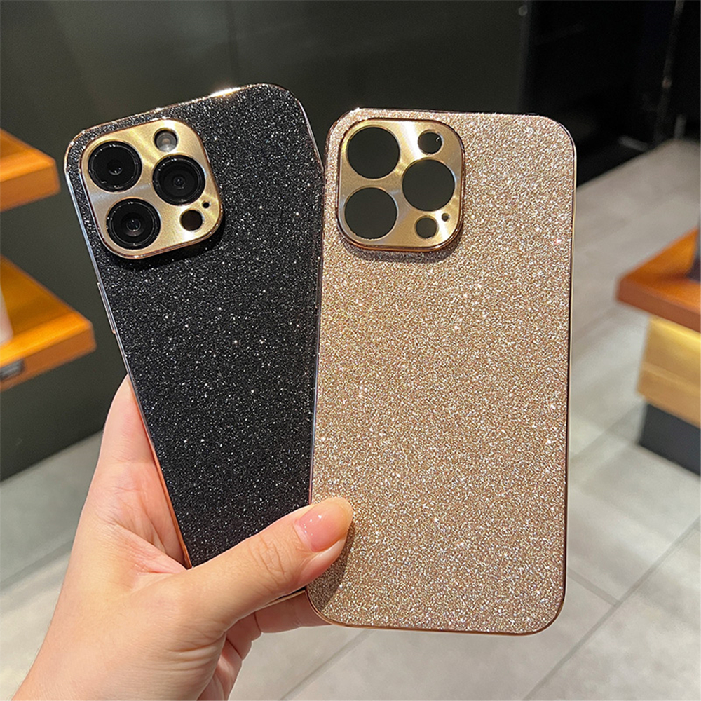 Plating Bling Glitter Steentjes Gem Diamond Telefoon Case Voor iPhone 13 12 11 14 Pro Max Plus Camera Bescherming Soft cover