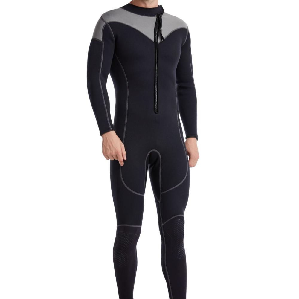 Indossare muta calde uomini da 3 mm in neoprene surf immersioni che nuotano abiti completi in acqua fredda mantieni la cerniera anteriore calda sport d'acqua 3xl100 kg