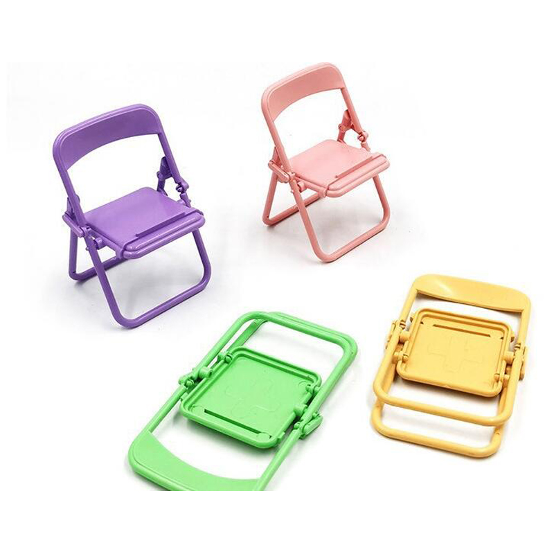 Support de Mini Chaise de Bureau Mignon Doux créatif Peut être utilisé comme Ornements décoratifs Pliable Paresseux Drame Supports de poupée de téléphone Intelligent Mobile pour Cadeaux d'enfant