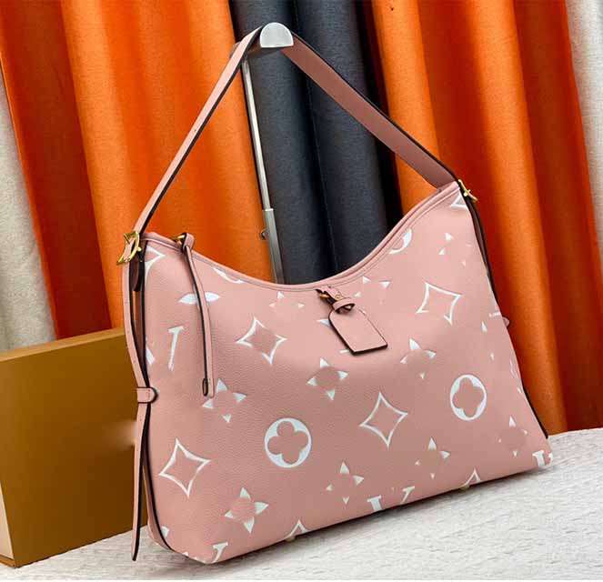 Designer Womens Shoulder Bag Carryalls Tote Coated Leather Vintage Carry All Hobo with Wallet Fashion Lady Bowknot Coin Purse Handbags Pink shopping bag