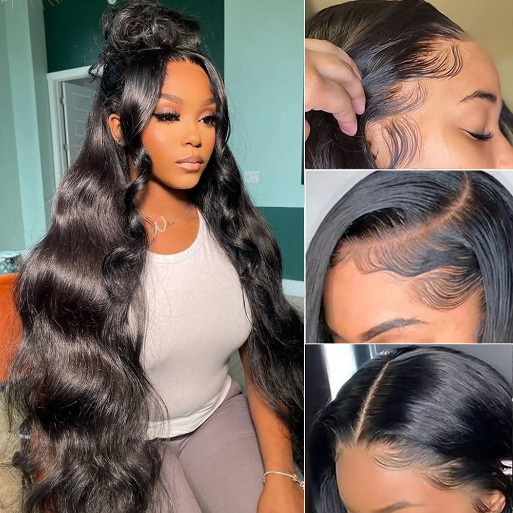 30 40 Inch Body Wave Lace Front Wig Full Lace Human Hair Wig for Women Pre Plucked 13x4 13x6 Hd 360 Loose Wave Lace Frontal Wig