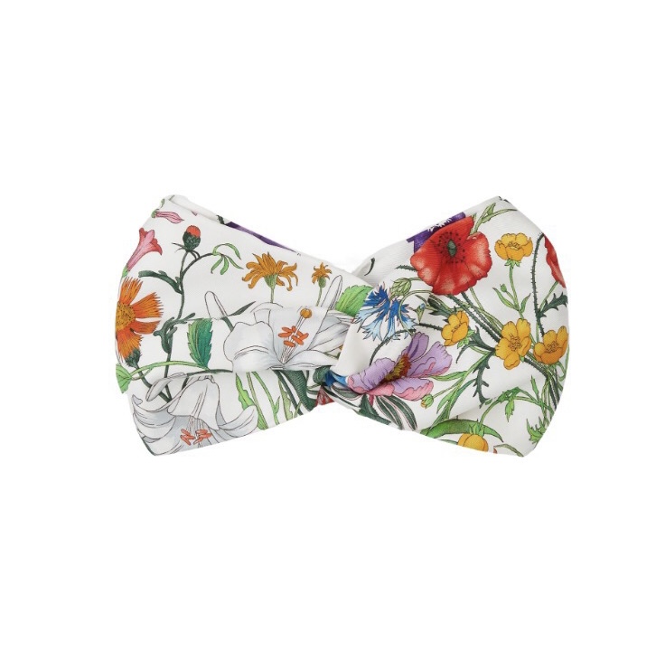 Bandanas en soie de styliste élastiques pour femmes, bandeaux à la mode pour filles, bandes de cheveux à fleurs, écharpes, accessoires cadeaux, bandeaux