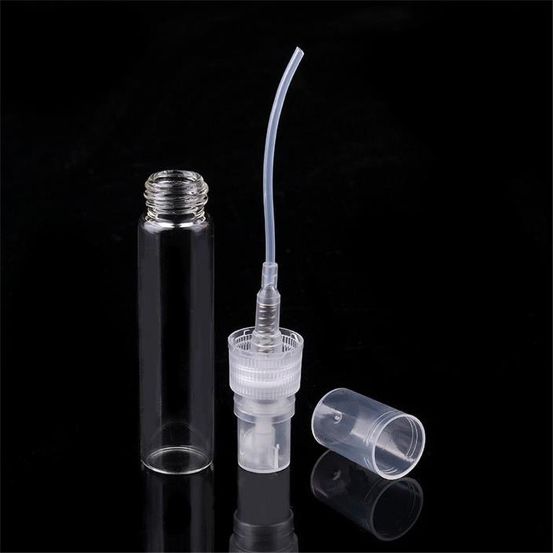 Parfümflasche 2ML 5ML 10ML Schwarz Klar Tragbare Mini Parfüm Glasflasche Leere Kosmetikflasche Probe Dünne Glasfläschchen Großhandel 2 230826