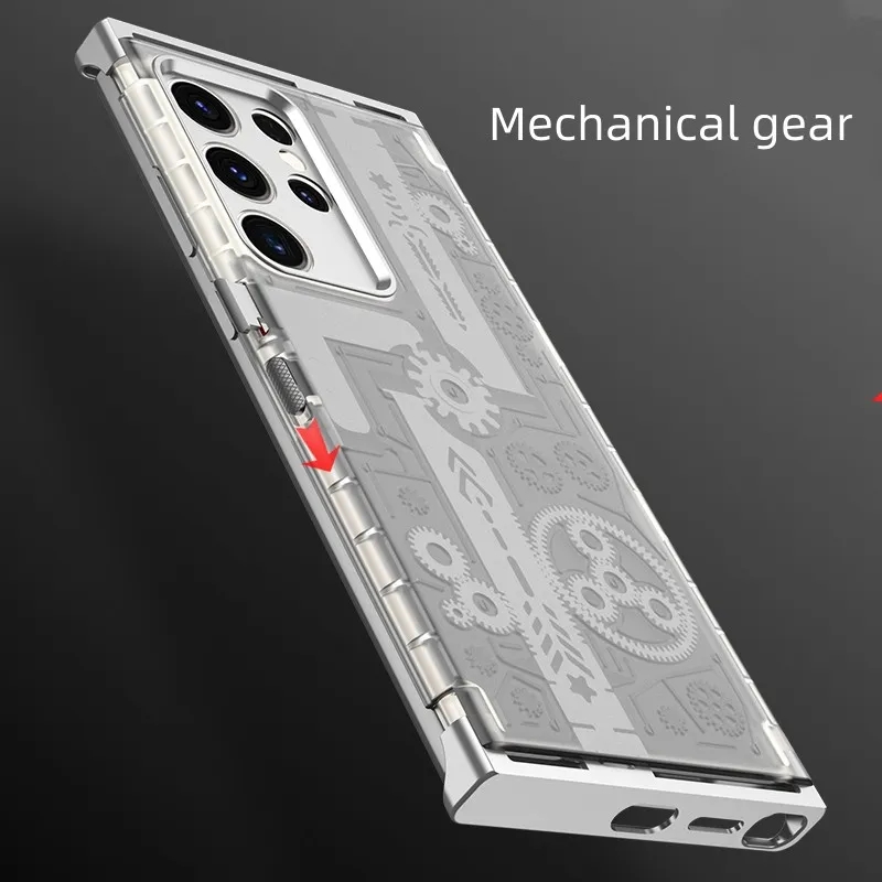 Metalowa nieograniczona obudowa dla Samsung Galaxy S23 Ultra S23 Plus Galaxy S23 Maszynki Pokrycie obudowy Cool Protector Fundda