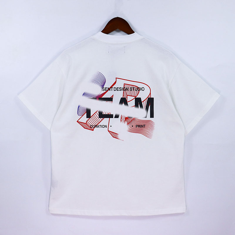 Camiseta para hombre Diseñador para hombre Ropa de diseñador Representar Carta Impresión estéreo Ropa de lujo Ropa