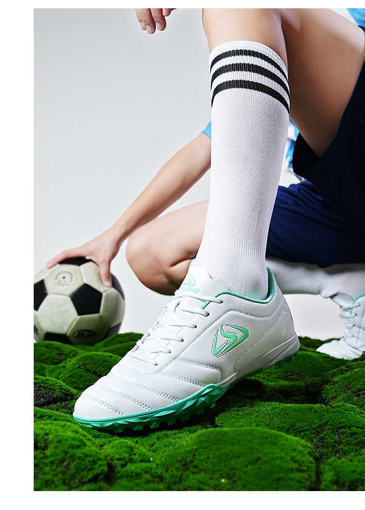 Молодежные мужские футбольные ботинки детская профессиональная футбольная обувь черно -голуба