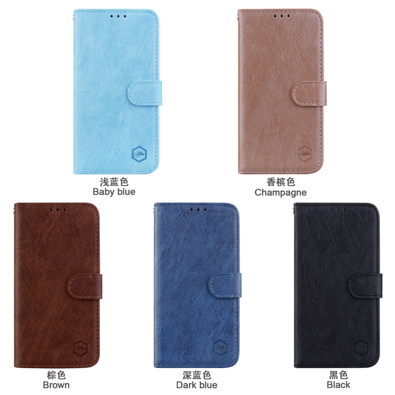 Étuis portefeuille en cuir PU à l'huile pour iPhone 15 Plus 14 Pro Max Iphone15 13 12 11 X XS XR 8 7 6 Mode Rétro ID de crédit Fente pour carte d'identité de crédit Flip Cover Holder Book Phone Pouch