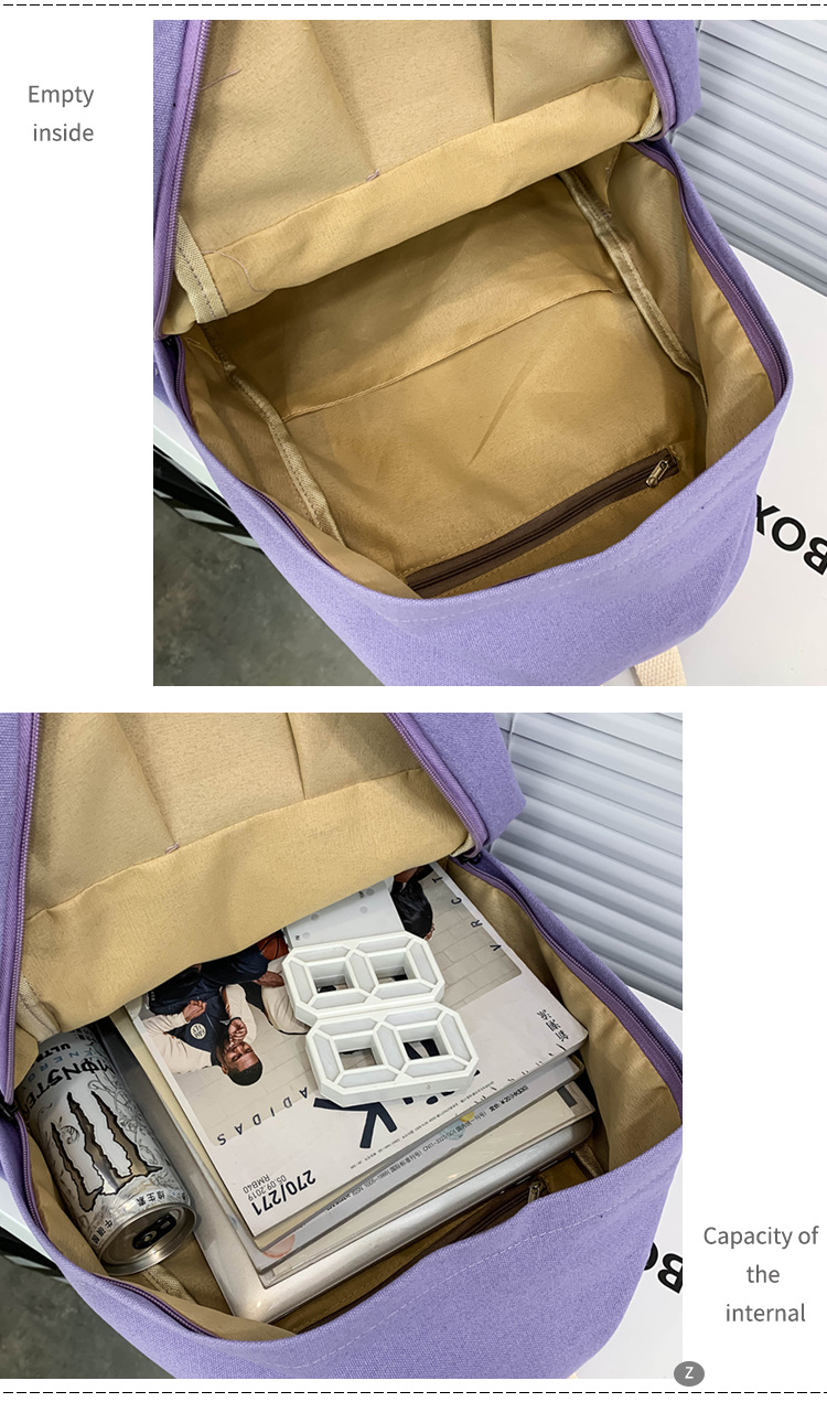 LL-2747 Sacs à dos unisexes étudiants sac à dos pour ordinateur portable sacs à dos voyage en plein air école Ipad sac à dos sac à dos réglable sac à dos sans porte-clés