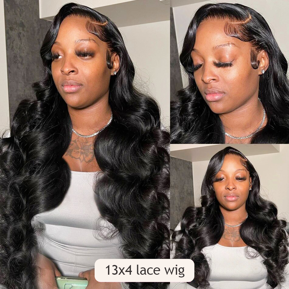 30 40 Inch Body Wave Lace Front Wig Full Lace Human Hair Wig for Women Pre Plucked 13x4 13x6 Hd 360 Loose Wave Lace Frontal Wig