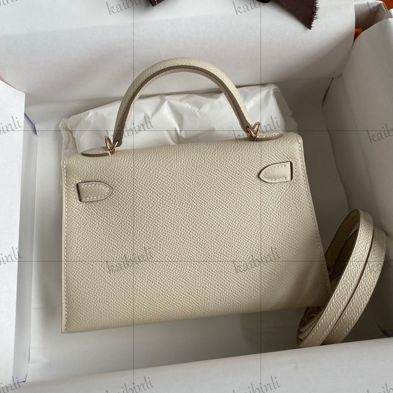 Designer-Tasche MiniK-Taschen Luxus-Umhängetasche Damen-Umhängetasche Epson-Lederhandtasche aus echtem Leder Mini-Tragetasche mit oberem Griff, klassische 19-cm-Partytasche
