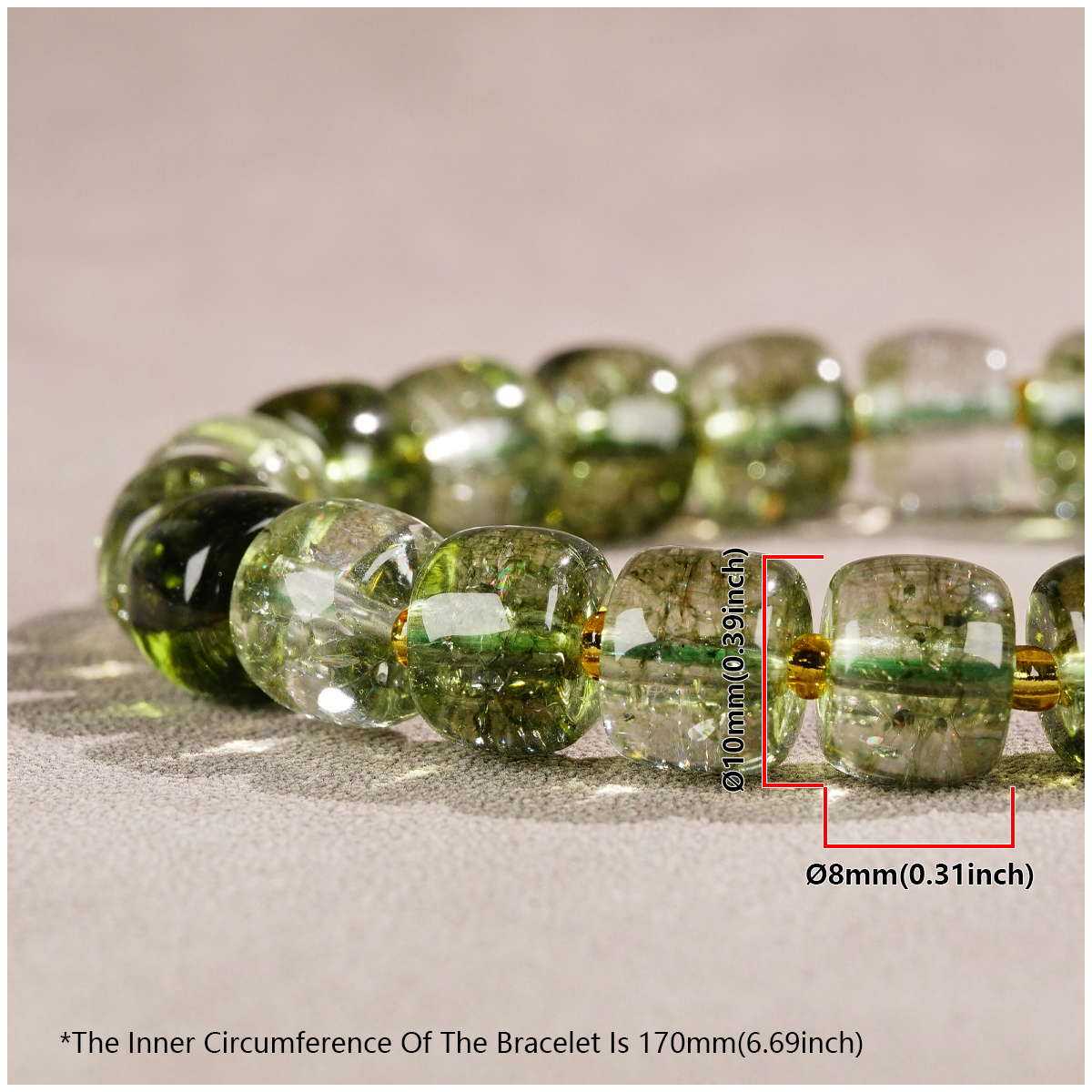 Grass Green Quartz Jade Elastic Beaded Bracelet Unisex Shein Bracelet Fashion Bracelet Classic Diamond Love Bracelet Couple Bracelet Bracelet Bridal Jewelry