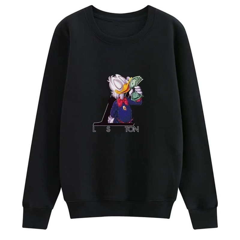 23NEW MENS Sweatshirts Designer Sweatshirts Mens Sweatshirts Autumn and Winter New Graffiti Letter Printing rund nacke ren bomull Personlig parkläder