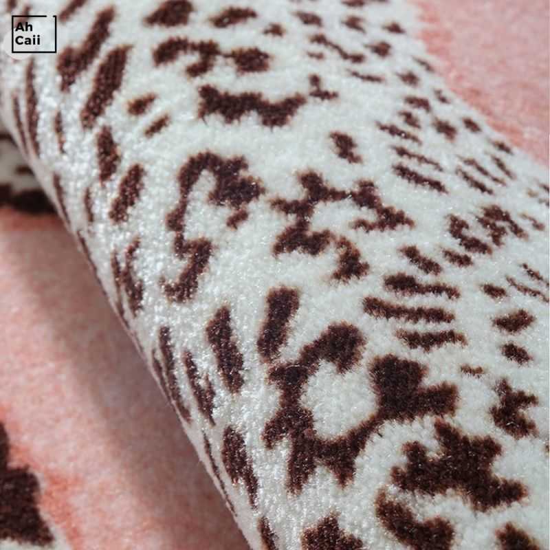 Leopard Carpet Pink Fluffy Carpets For Living Room Soft Bedroom Carpet Artistic Rug Plush Hair Rugs Furry Floor Mat Room Decor HKD230828