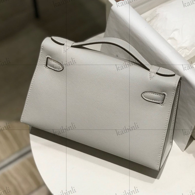 Designerka torba Minik 22cm sprzęgła torby pochette luksusowe torba na ramię Lady Crossbody Bag Swift skórzana skórzana torebka górna rękojeść Mini Tote Fasion Classic Party Bag