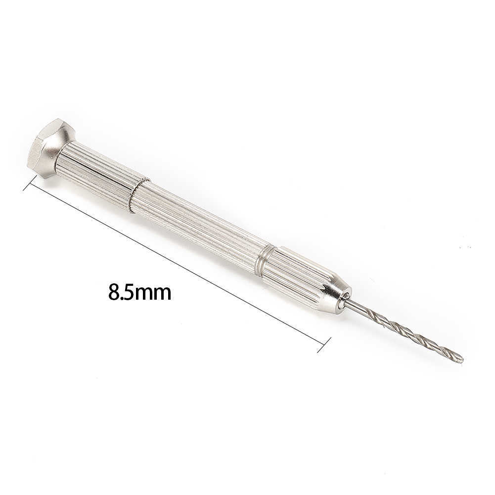 Mini Hand Drill With Keyless Chuck+0.8mm-3.0mm HSS Drill Bits For Epoxy Resin Jewelry Making DIY Wood Craft Handmade Tools HKD 230828.