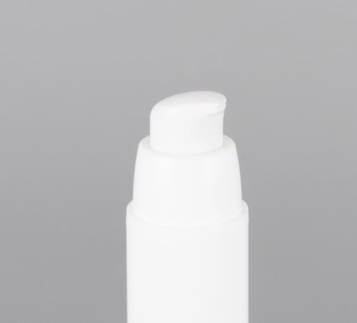 15ml 30ml 50ml白い空のプラスチックシャンプー化粧品サンプルコンテナエマルジョンローションエアレスポンプボトルSN4209