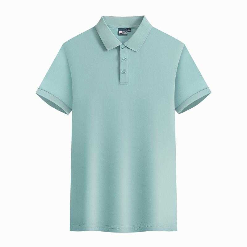 Wysokiej jakości męska bawełniana spandex koszulka polo 2023 Summer Nowy wysokiej klasy oddychający biznesowy koszulka z krótkim rękawem HKD 230825.