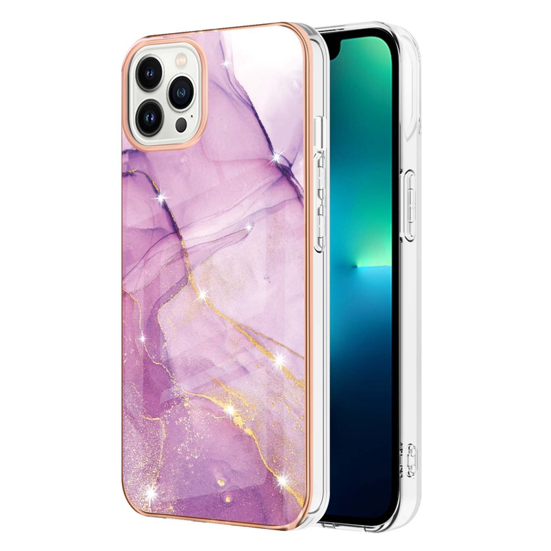 32Designs Fashion Flower Marble Soft IMD TPU Chromed Cases For Iphone 15 Pro Max 14 Plus 13 12 11 Samsung S23 FE A24 Ocean Bling Scale Plating Granite Stone Cover