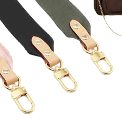 Stor bred rem duk nylonband lyxig designer axel väska bälte ersättare med äkta läder handväska delar tillbehör 2115081689