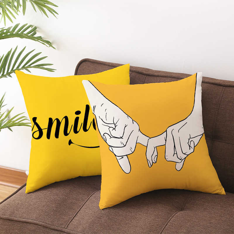 YWZN Pineapple Leaf Yellow Pillow Case Decorative Pillowcase Pineapple Yellow Throw Pillow Case Cover Printing Pillow Cover HKD230825 HKD230825