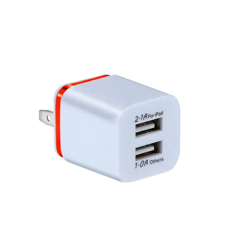 Chargeur mural haute vitesse 5V 2,1 a, adaptateur d'alimentation USB, pour iPhone 7 8 plus x 11 12 13 14, samsung xiaomi lg, prise de téléphone portable intelligent