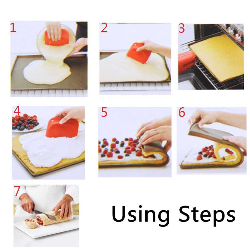 Silicone Baking Mat Cake Roll Pad Molds Macaron Swiss Roll Oven Mat Non-stick Baking Pastry Tools Kitchen Gadgets Accessories HKD230828