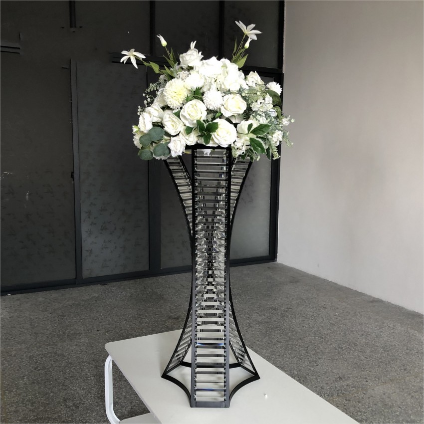 Akrilik Düğün Centerpiece Crystal Masa Centerpieces 80 cm Sütun Yolu Parti Vazo DIY Dekorasyon