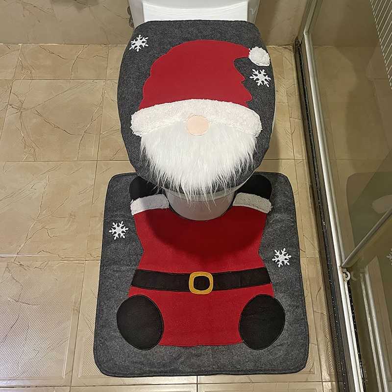 トイレシートはクリスマスノームトイレのシート用蓋のための蓋をカバーバーダイニングルームの装飾を落とす